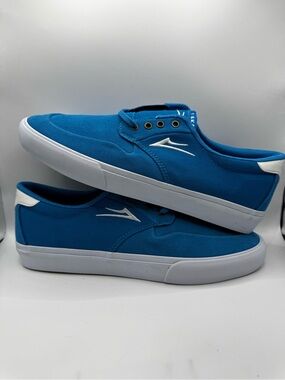 Men's Blue Low-Top Canvas Sneakers